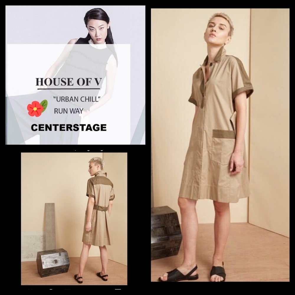HOUSE OF V URBAN CHILL" RUN WAY‎ CENTERSTAGE SHIRT DRESS